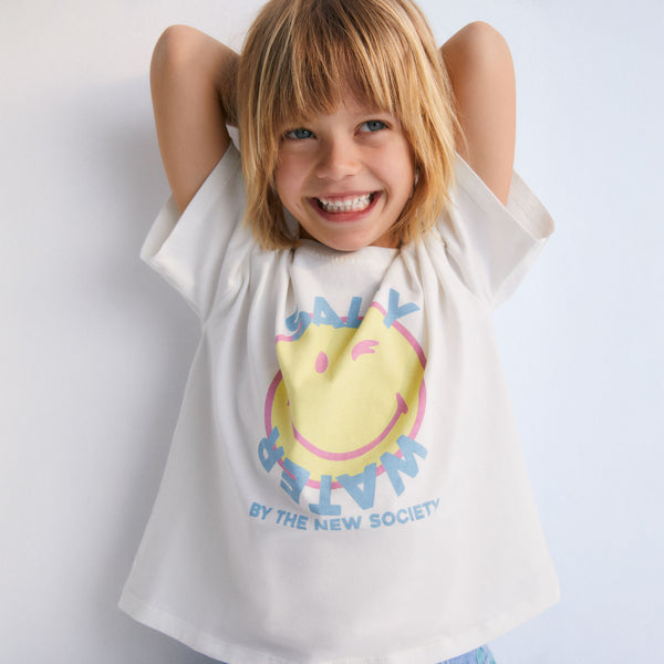 The New Society Smiley T-Shirt Salty Water