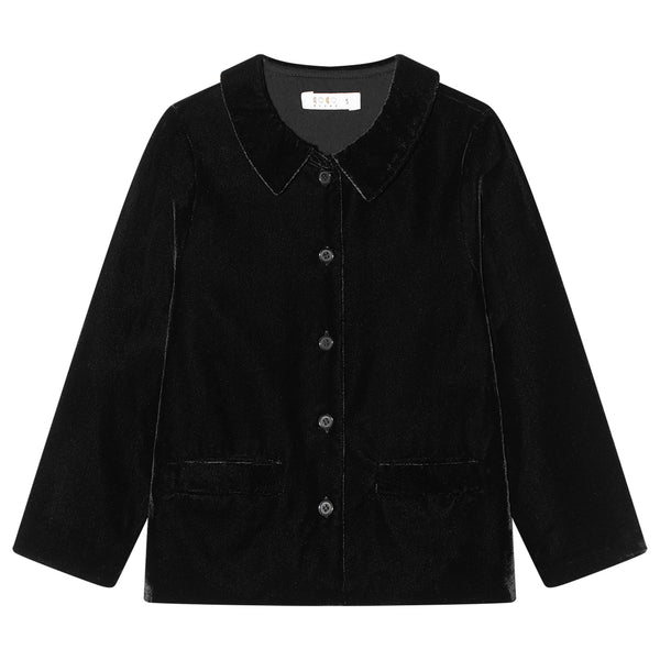 Coco Blanc Black Velvet Suit Black