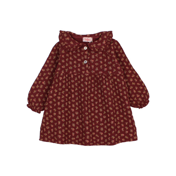Buho BB Cottage Dress Pomegranate
