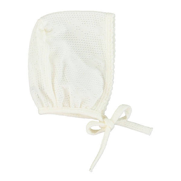 Bebe Organic Blooms Bonnet Pearl