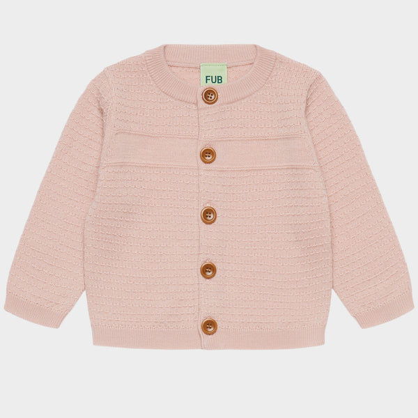 FUB Baby Cardigan Pale Rose