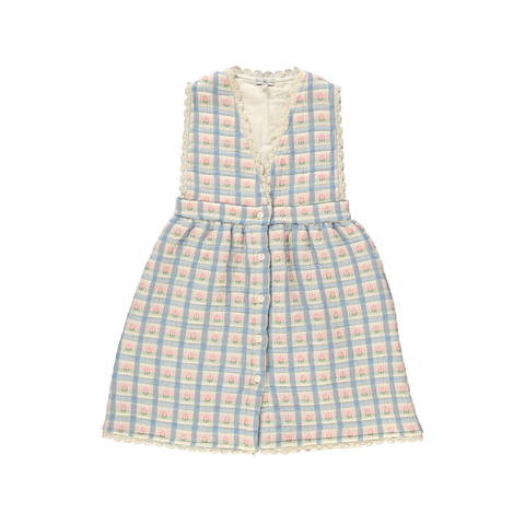 Bebe Organic Zora Apron Dress Padded Floral