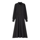Coco Blanc Mockneck Robe Black