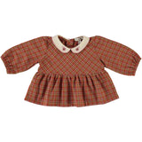 Bebe Organic Eloise Baby Blouse Multicheck