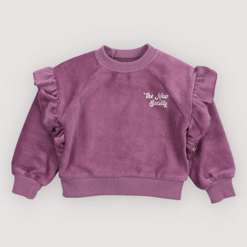 The New Society Clau Baby Sweatshirt Grape Bliss