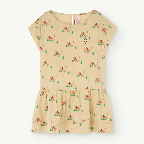 The Animals Observatory Hummingbird Kids Dress Beige