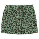 Piupiuchick Short Skirt Green Animal Print