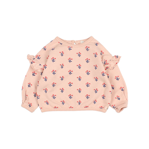 Buho Fleece Capri Sweatshirt Rose