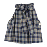 Loud Apparel Friendly Skirt Midi Check Indigo