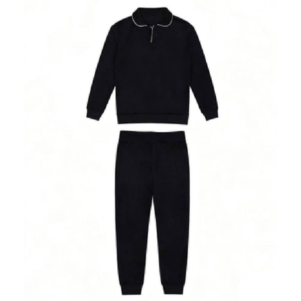 Coco Blanc Velour Pajama Black | AW26