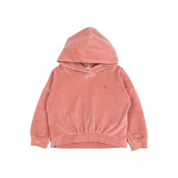 Buho Velvet Hoodie Peony