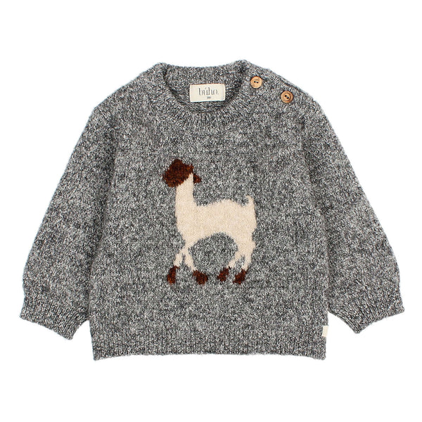 Buho BB Llama Jumper Grey Melange
