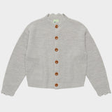 FUB Rib Cardigan Light Grey Melange