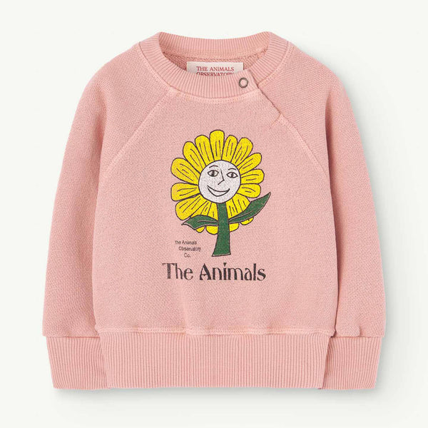 The Animals Observatory Shark Baby Sweatshirt Pink