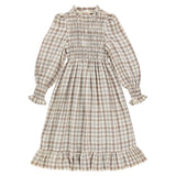 Bebe Organic Valery Dress Nature Check