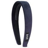 Knot Hairbands Felted Velvet Headband // Navy
