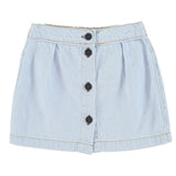 Piupiuchick Knee-Lengh Skirt | Light Blue Soft Denim
