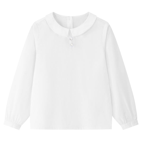 Coco Blanc White Peter Pan Shirt