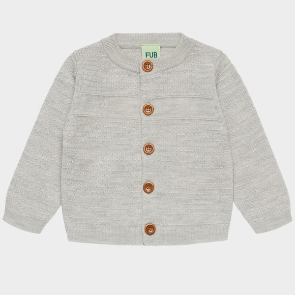 FUB Baby Cardigan Light Grey Melange