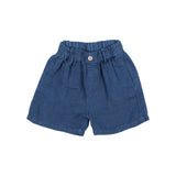 Buho Linen Bermuda Navy