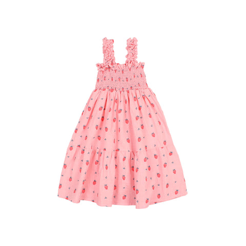 Buho Strawberry Dress Sugar Pink