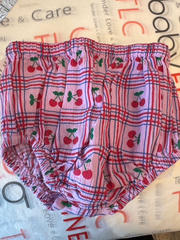 Piupiuchick Baby Bloomers Lilac W/ Cherries Allover