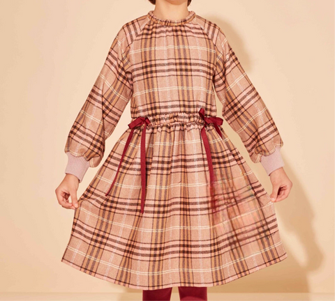 The Middle Daughter Word Of Mouth Rose Otto Check Dress