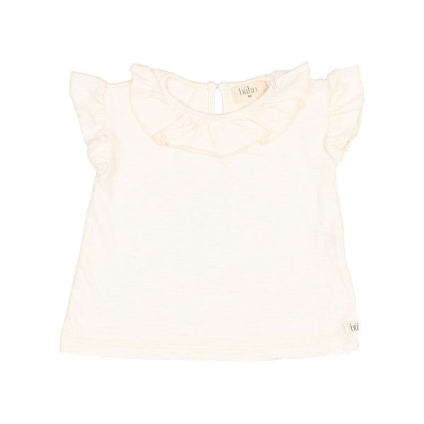 Buho BB Frill Collar T-Shirt Talc