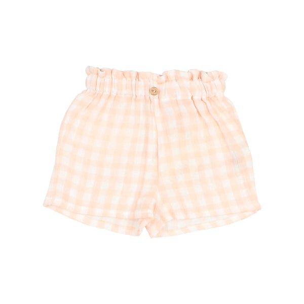 Buho BB Gingham Shorts Light Pink