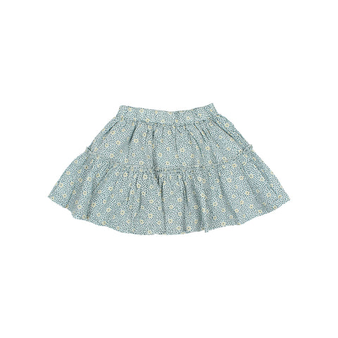 Buho Flower Dots Skirt Almond