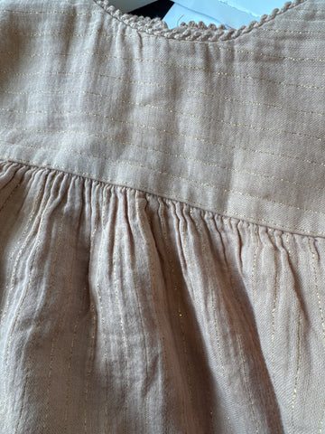 BUHO LUREX BLOUSE LATTE