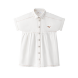 Coco Blanc Special Denim Dress White