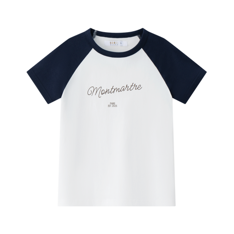 Coco Blanc Short Sleeve Raglan Tee White