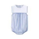 Coco Blanc Striped Sailor Romper Boy