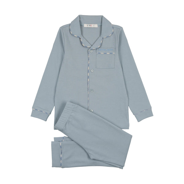 Coco Blanc Grandpa Pajama Blue