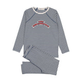 Coco Blanc Crew Pajama Navy/Cream