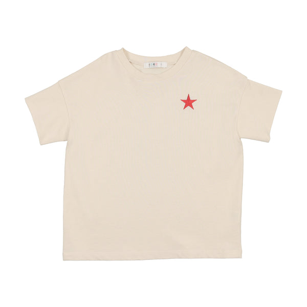 Coco Blanc Boys Cotton Tee Cream