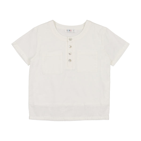 Coco Blanc Short Sleeve White Shirt