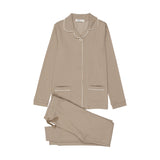 Coco Blanc Grandpa Pjs Long Sleeved Taupe