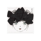 Knot Hairbands corduroy mini bow set blackbird