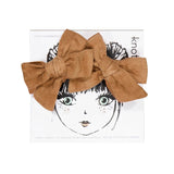 Knot Hairbands corduroy mini bow set sparrow
