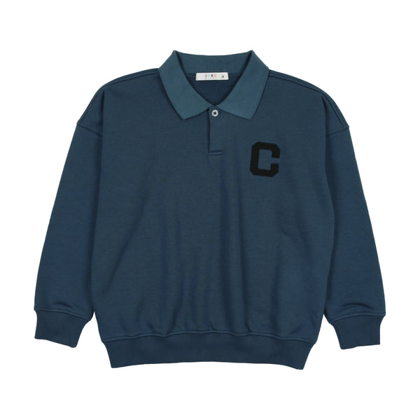 Coco Blanc Boys Polo Blue