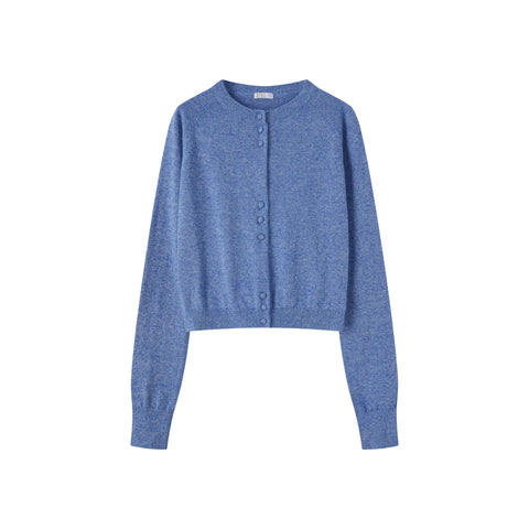 Coco Blanc Blue Clustered Button Cardigan