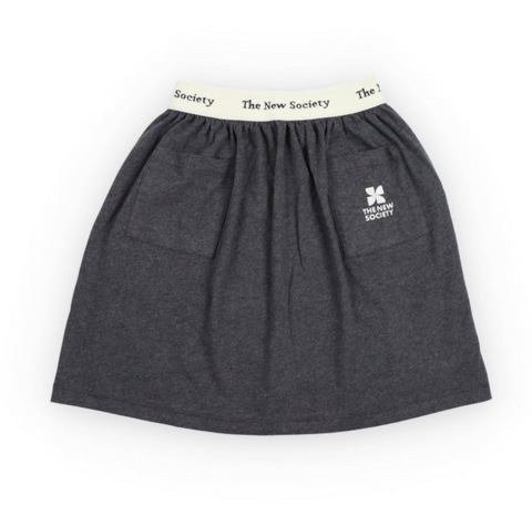 The New Society TNS Logo Special Skirt Galactic Grey Melange