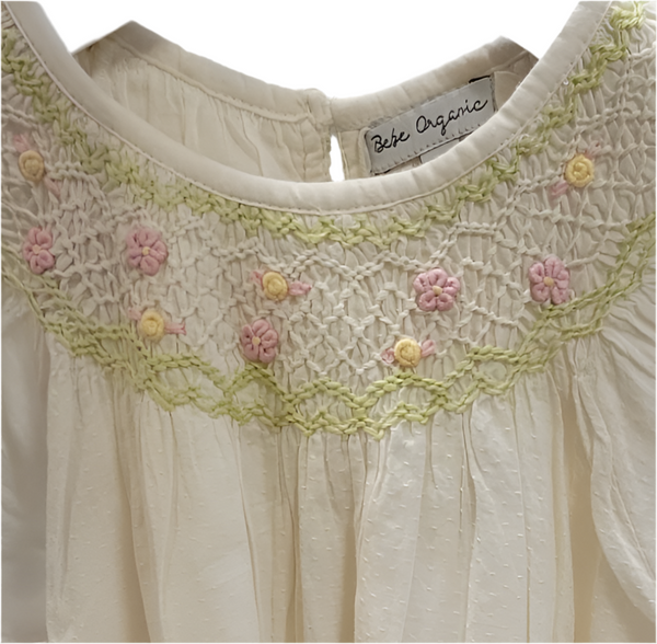 Bebe Organic Luna Special Butterfly Dress Antique Lace