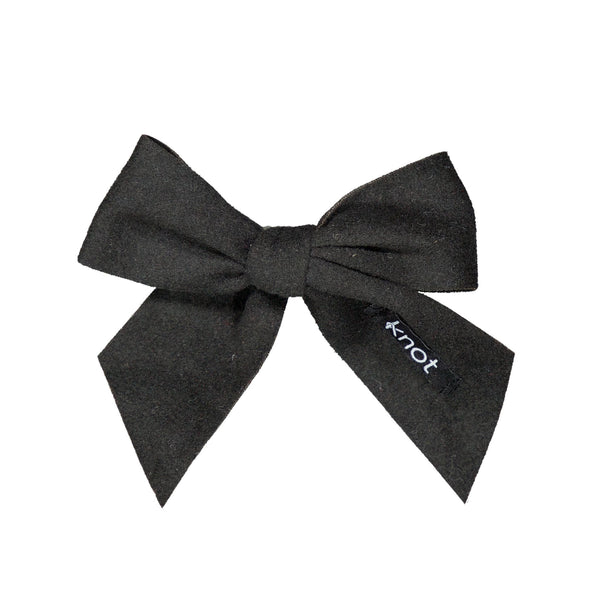 Knot Hairbands feather felt short bow clip blackbird