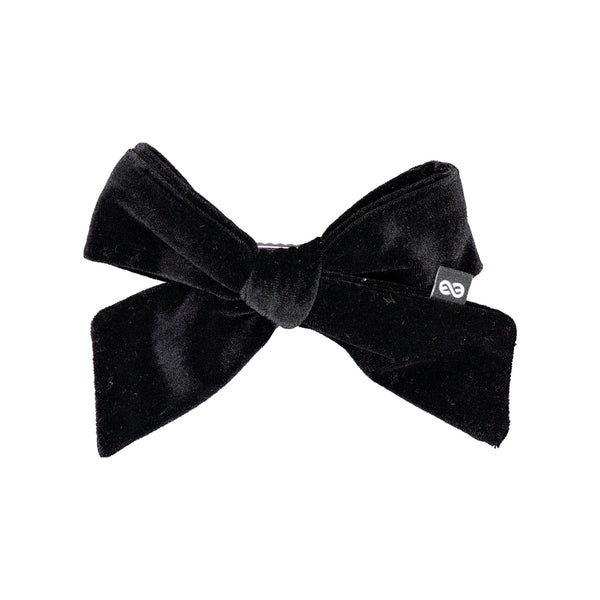 Knot Hairbands fern velvet bow clip blackbird