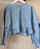 Tocoto Vintage Denim Blouse
