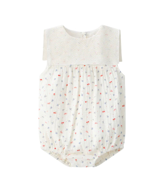 Coco Blanc Girls Sailor Romper