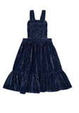 Tocoto Vintage Velvet Pichi Dress Navy